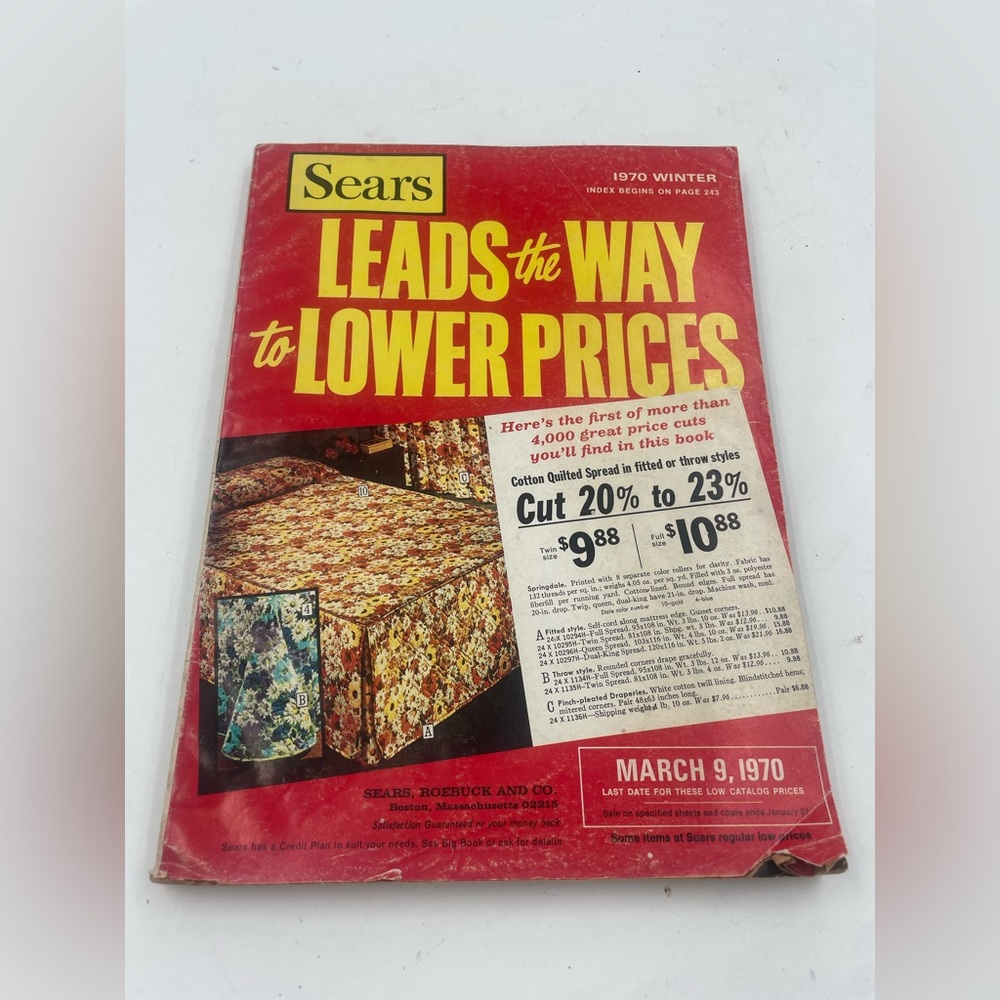 SEARS LEADS THE WAY TO LOWER PRICES CATALOG-1970,WINTER